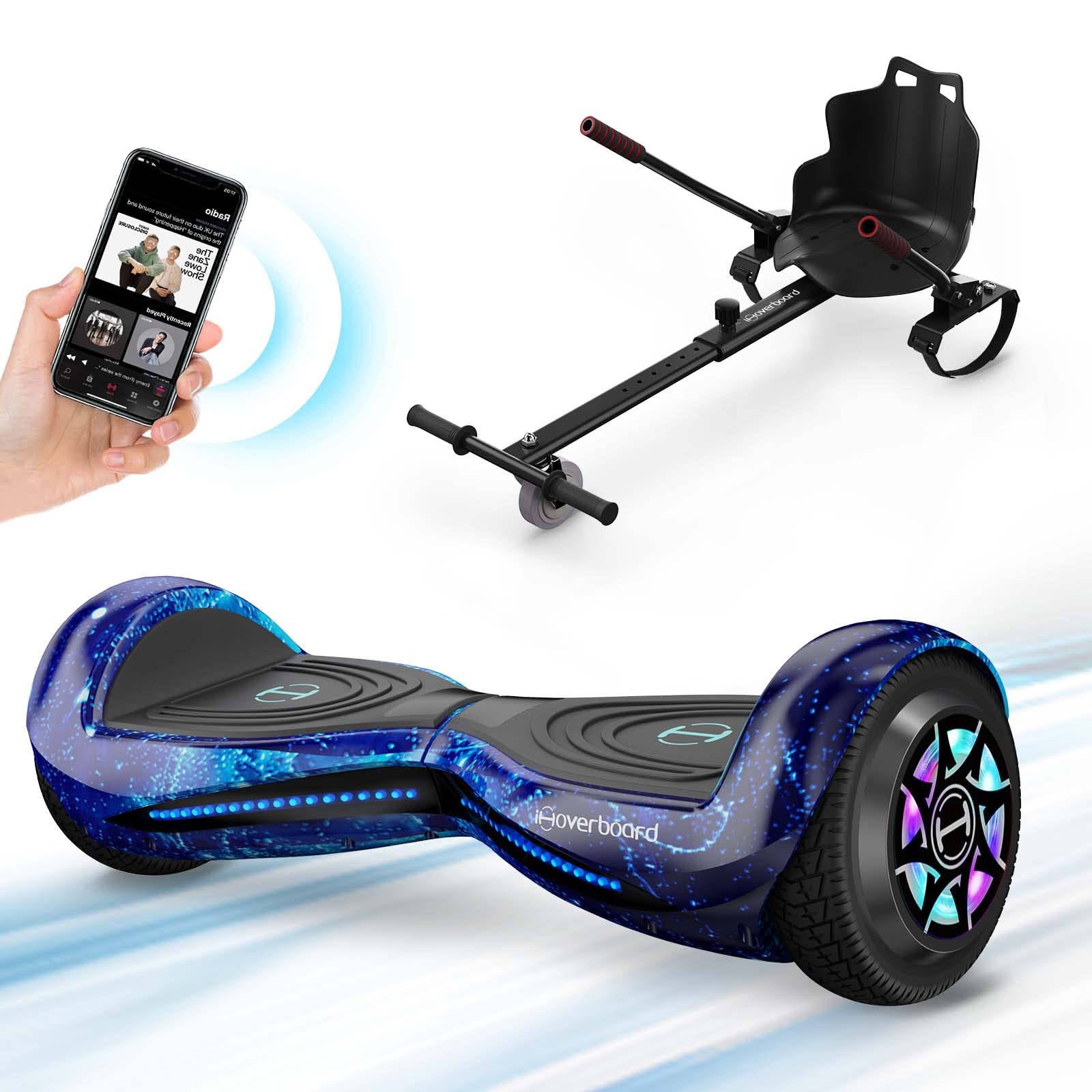 Buy Hoverboards with GoKart Bundle, iHoverboard H1 6.5 inch All