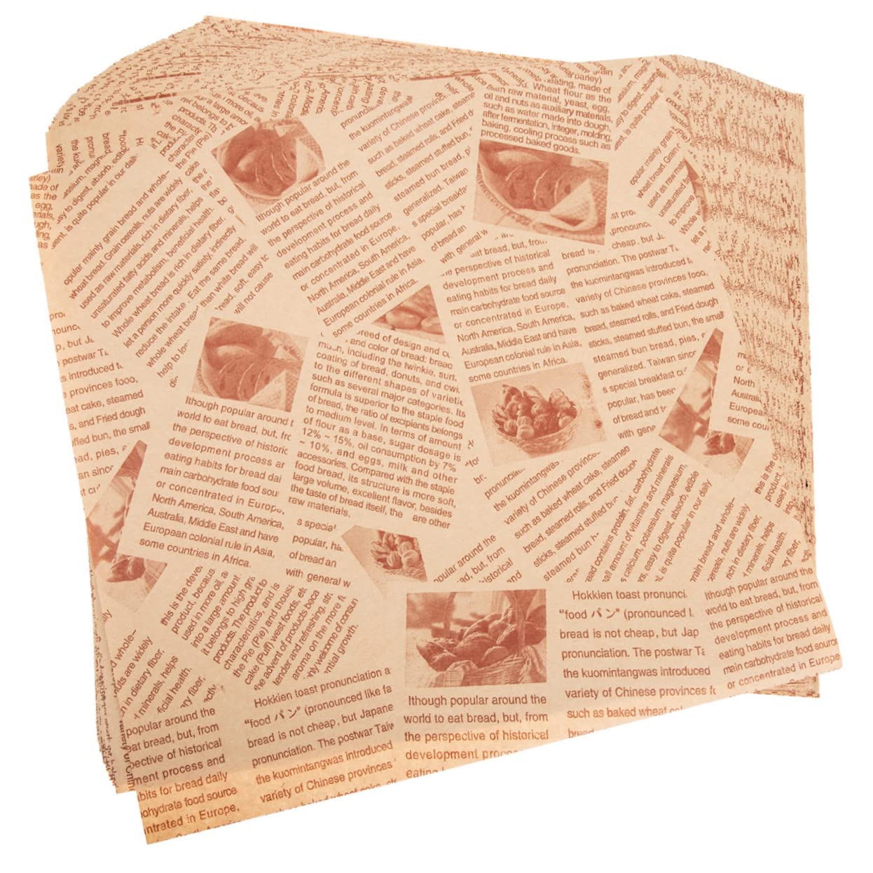 Cabilock 100pcs Wax Paper Sheets Greaseproof Food Wrapping Paper for Sandwiches French Fries Fried Chicken for Picnics Baking
