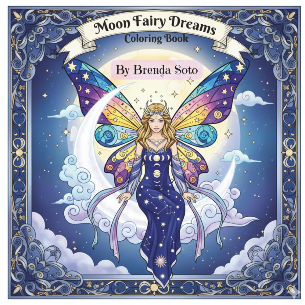 Moon Fairy Dreams Coloring Book