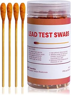 Lead Testing Kit – Comes with 60 Lead Test Swabs with Results in 30 Seconds – Lead Paint Test, Lead Testing Kit for Ceramics, Dishes, Toys, Jewelry, Metal, Wood – Any Solid Surface