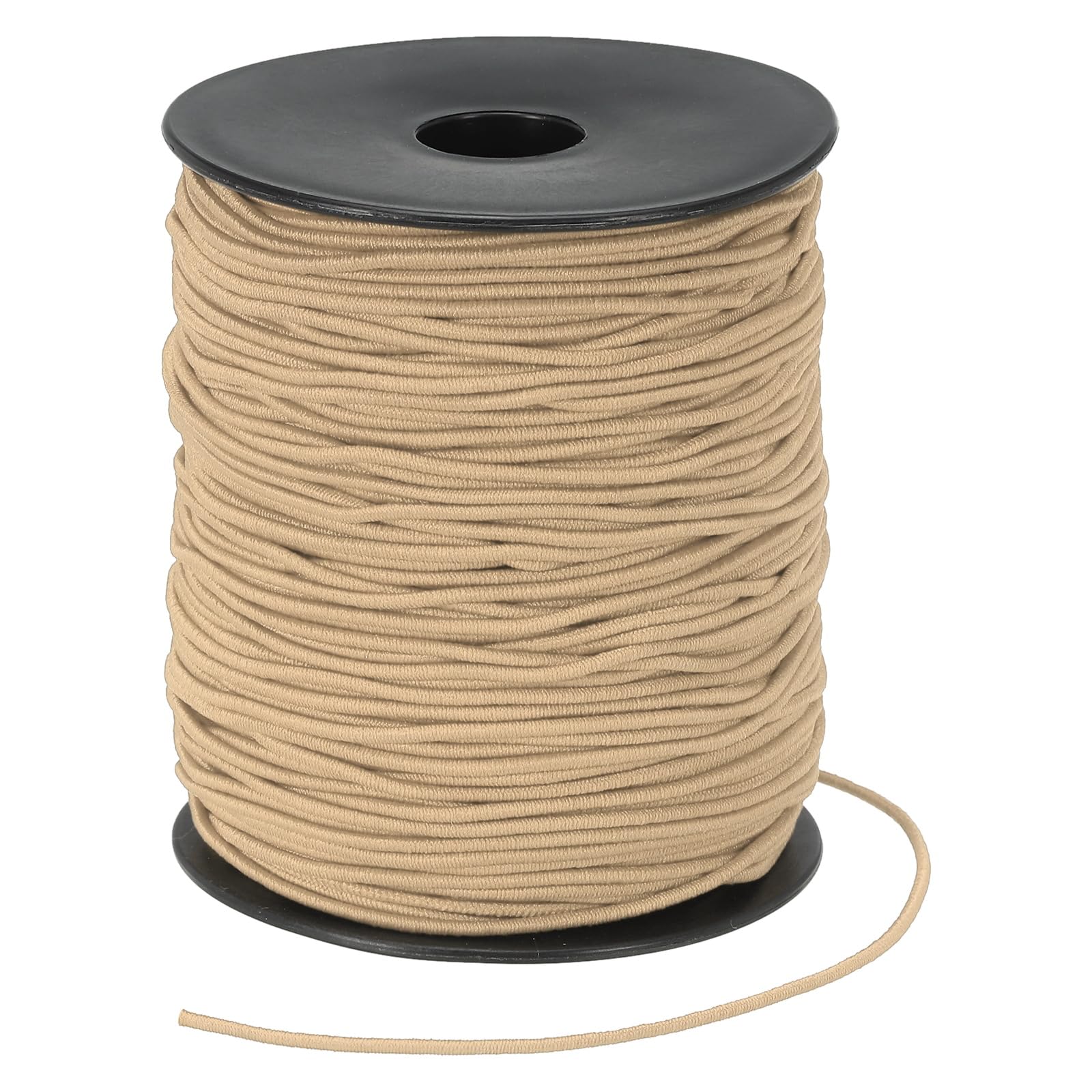 Fil élastique marron 1.5mm haute résistance de 100 mètres pour perles et DIY