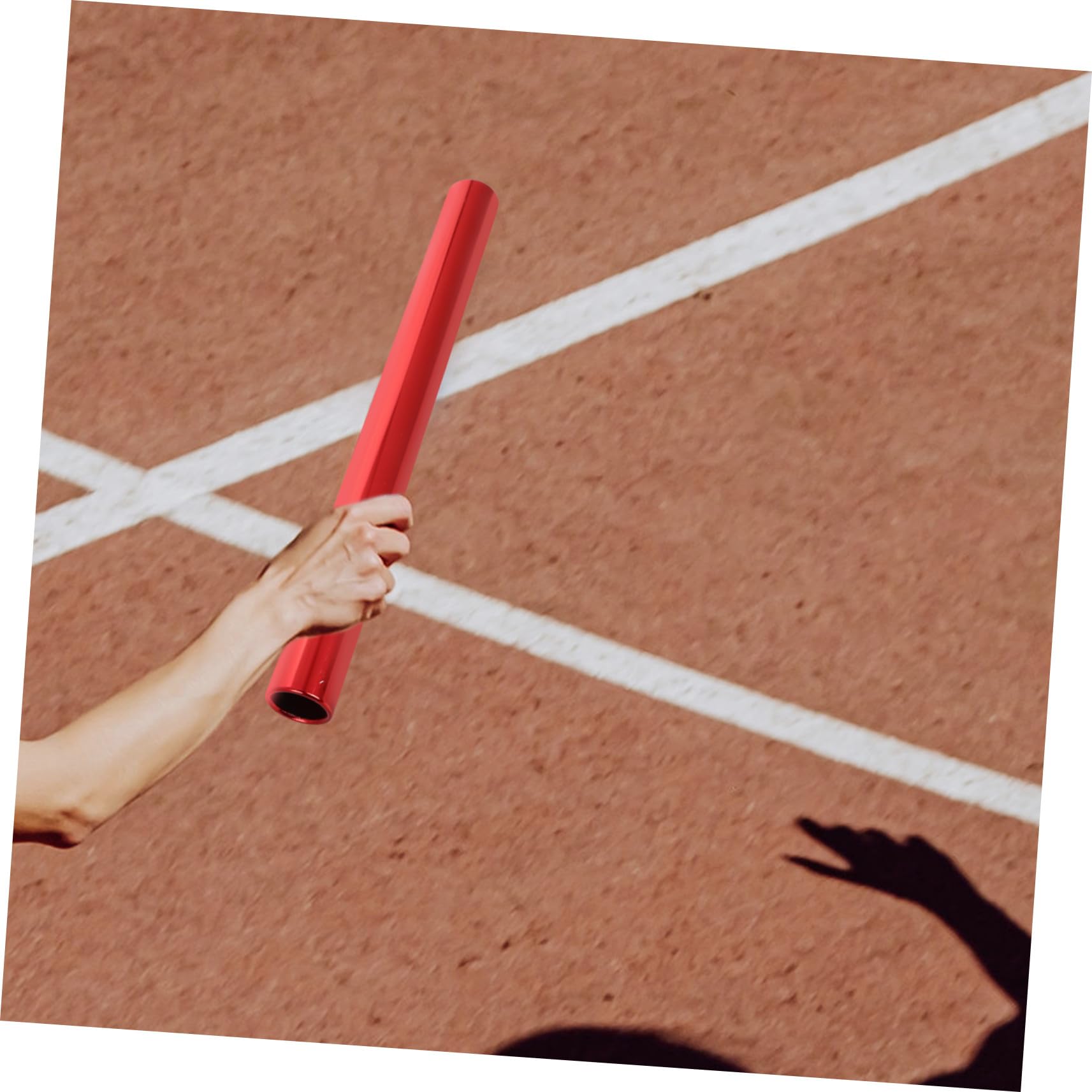 Toddmomy Bastoni da Staffetta Impugnatura Antiscivolo Leggeri 4 Pezzi in Lega di Alluminio per Gare di Atletica e Corse Veloci
