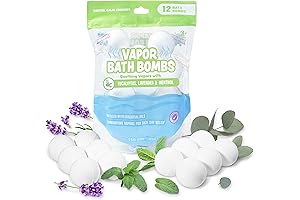 Tub Works® Aromatherapy Vapor Bath Bombs: Relief for Cold, Flu & Congestion