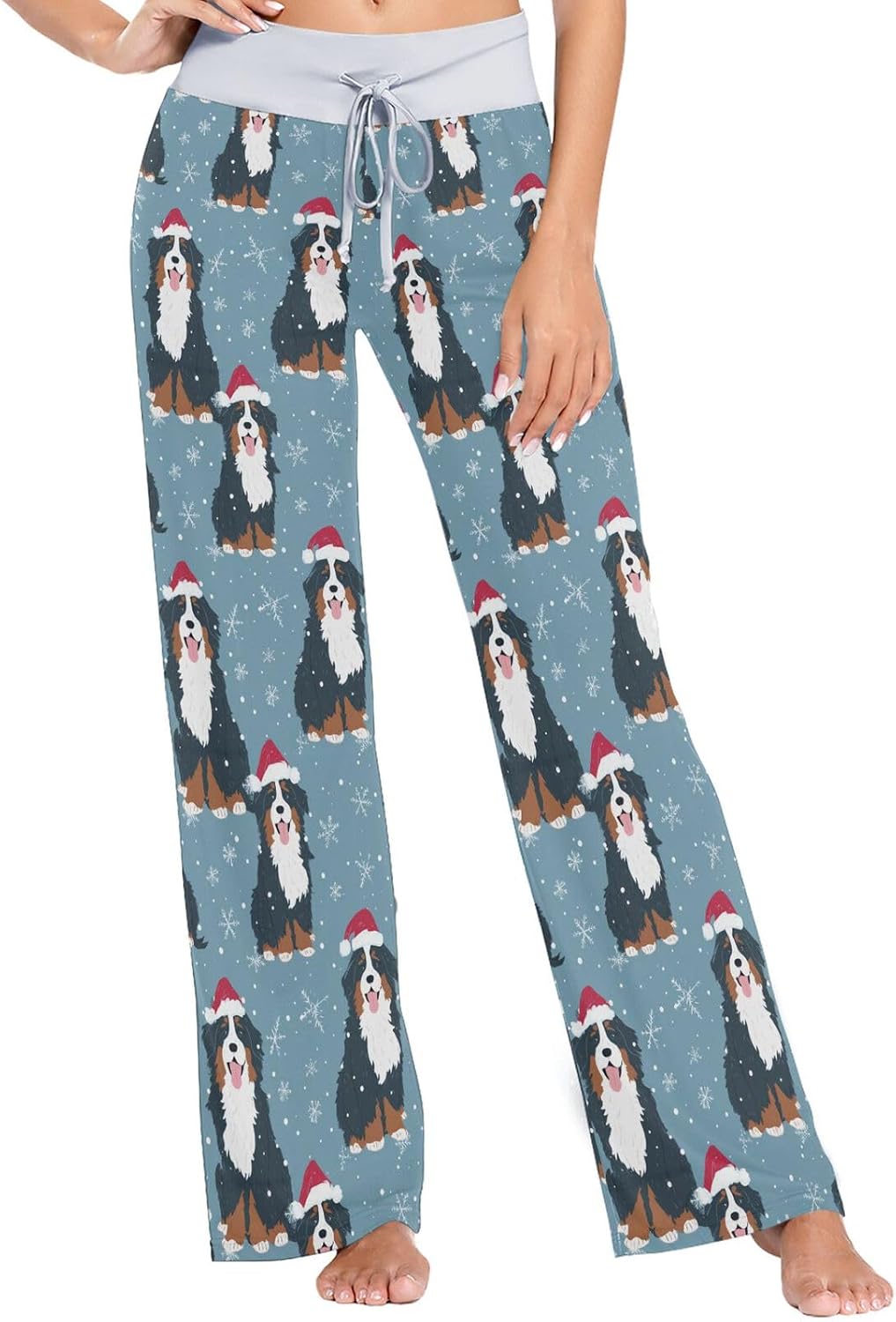 Trendy Cute Pattern Womens Comfy Lounge Casual Drawstring Girls Pajama Long Pants Girl's Yoga Sleepwear Pjs Bottom
