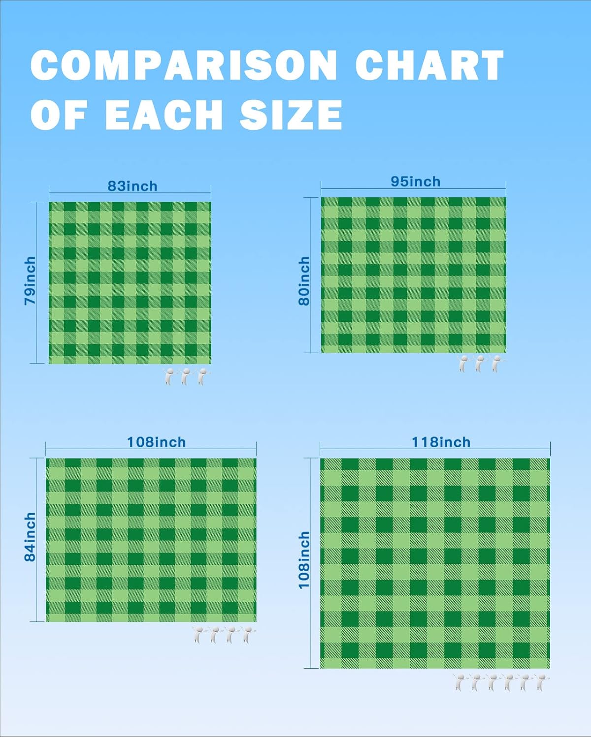 Vintage Farmhouse Rustic Beach Blanket Waterproof Sandproof Outdoor Picnic Mat 108"x84" Green Plaid Lightweight Large Beaach Blankets with 4 Stake & 4 Corner Pockets