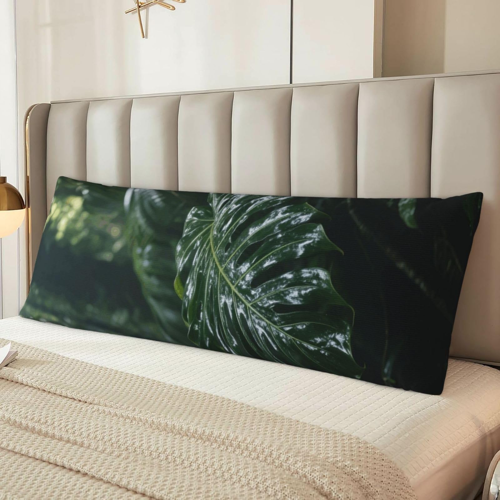 Plant Body Pillow Cover with Hidden Zipper 54"X20",Ultra Soft Microfiber Long Pillow Case Decorative Bedding Pillowcase Cushion Cover Cases for Bedroom Couch Sofa,Home Gifts