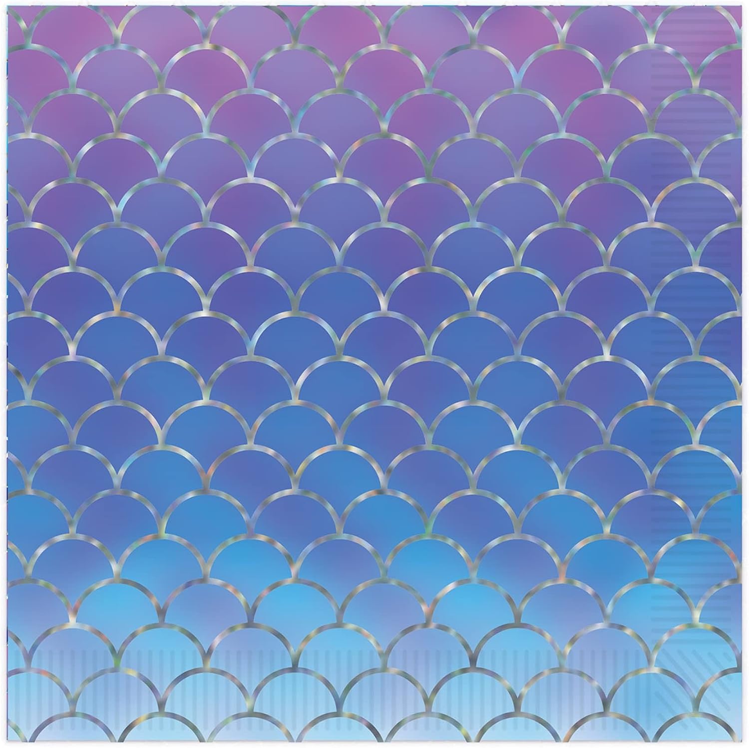 Mermaid Scales Design Iridescent Luncheon Napkins