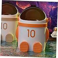 Vista 6 de Cabilock Caja de pañuelos para mesa de basura con tapa de dibujos animados para el hogar