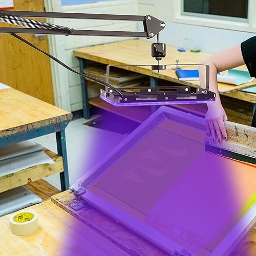 Miniatura 5 de Dorhui Unidad de exposición para serigrafía, luz de exposición de impresión de pantalla UV LED de 25 W para kit de impresión de pantalla, kit de