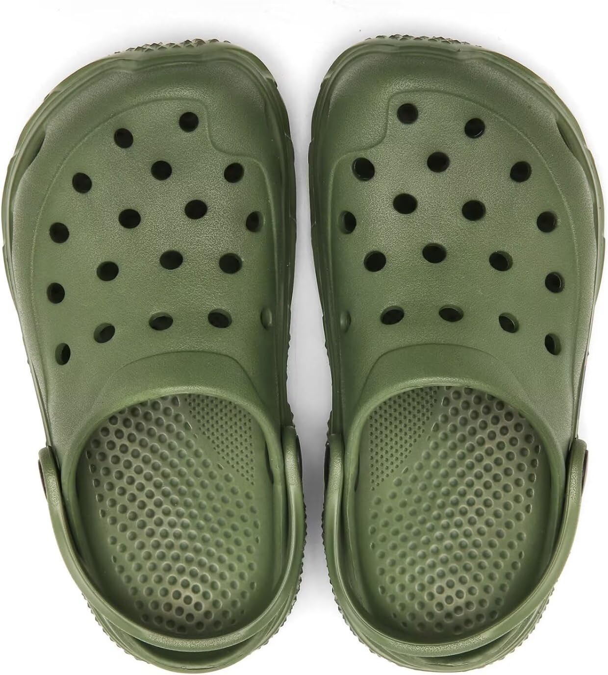 Cubufly Kids Boys Girls Clog Garden Shoes Slip On Slide Sandals Beach Water Shoes for Toddler/Little Kid/Big Kid/Children 8-9 Toddler Army Green image 5 of 6 B0CQ4GYQS1