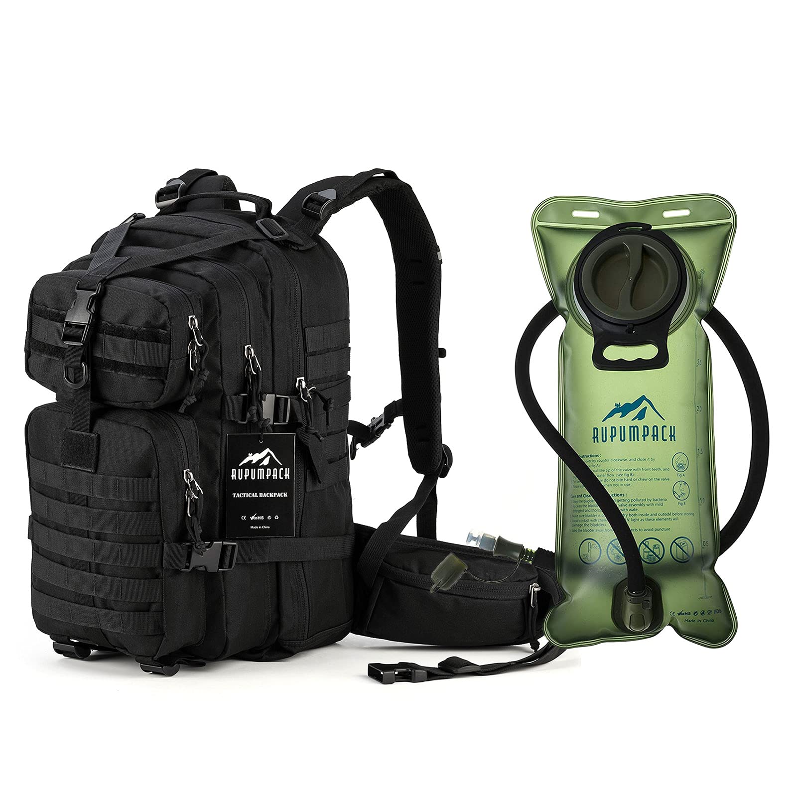 tactical backpack with bladder