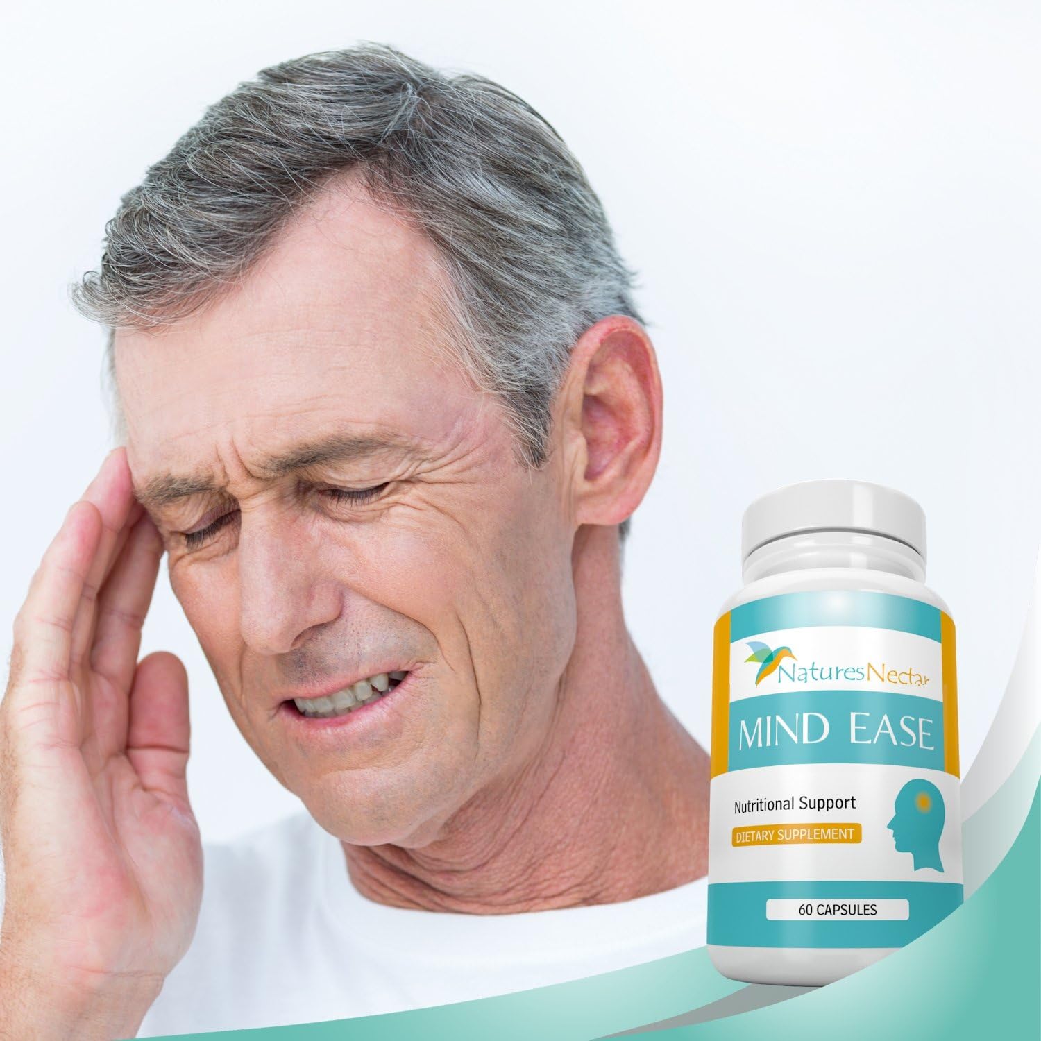 Migraine Relief Supplement - PA Free Butterbur Root, Riboflavin, Magnesium and Feverfew Capsules- Mind Ease's unique blend of Original Migraine Supplement Provides Prevention from Migraines - 60 Count : Health & Household