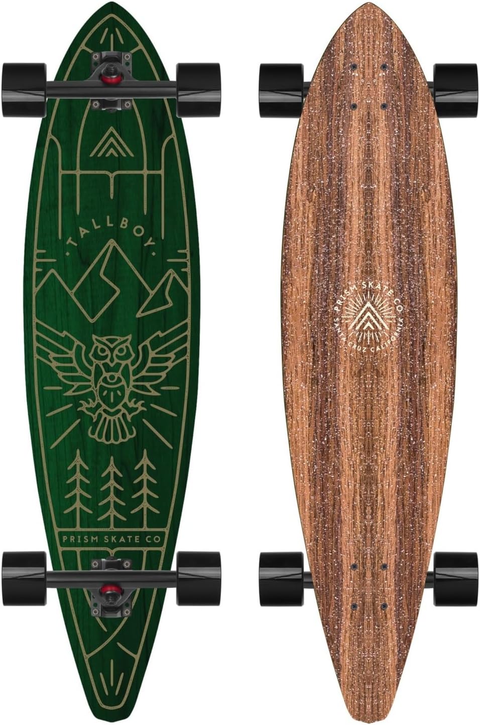 Tallboy 38" Pintail Longboard Skateboard - for Beginners, Cruising, Carving, Downhill, Sliding, Adults, Kids, Push.