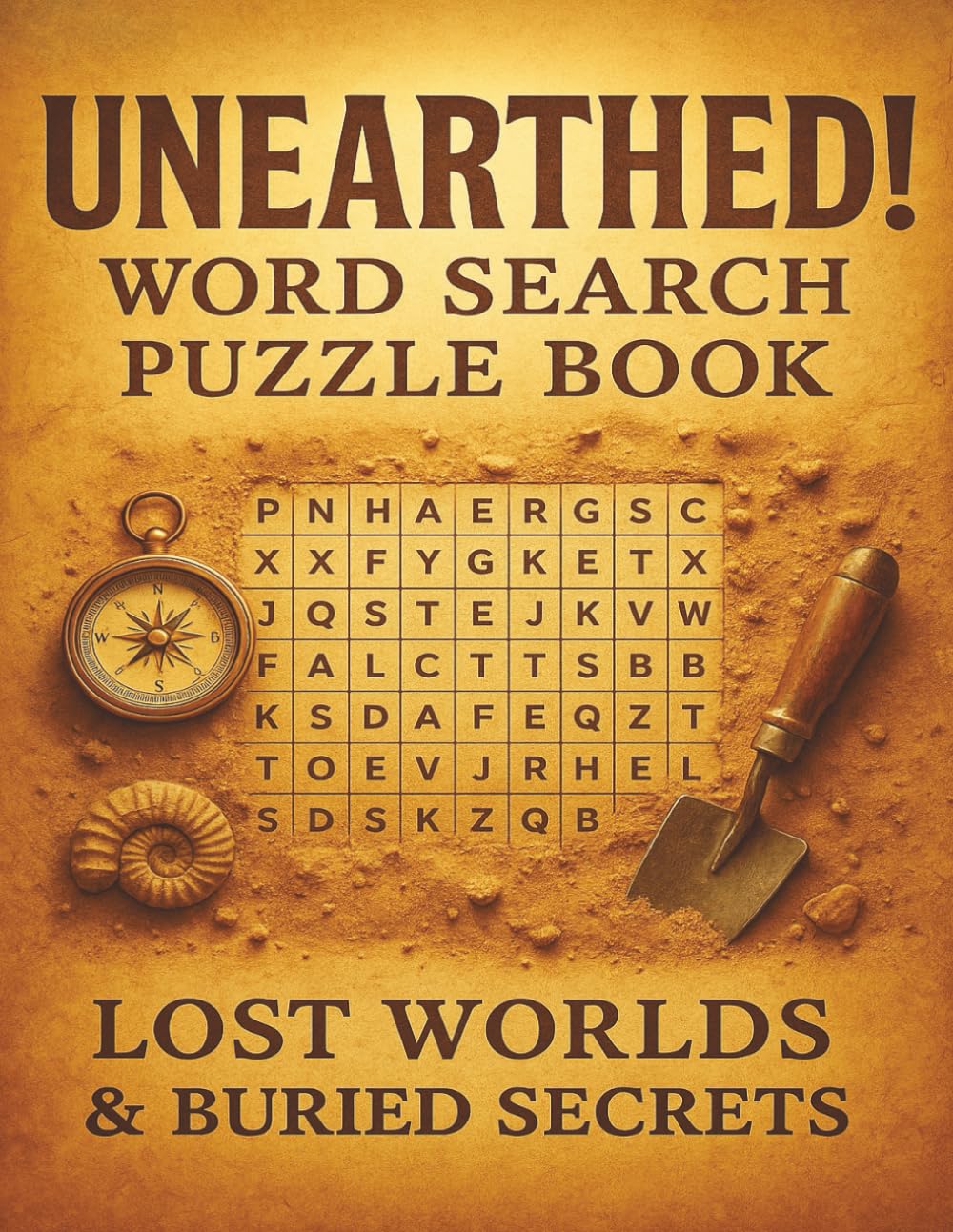 Unearthed Word Search Puzzle Book of Lost Worlds & Buried Secrets: 120 archaeology-themed large-print puzzles, 8.5×11 inches, 240 pages with ... holidays, camps & Christmas gifts for Seniors