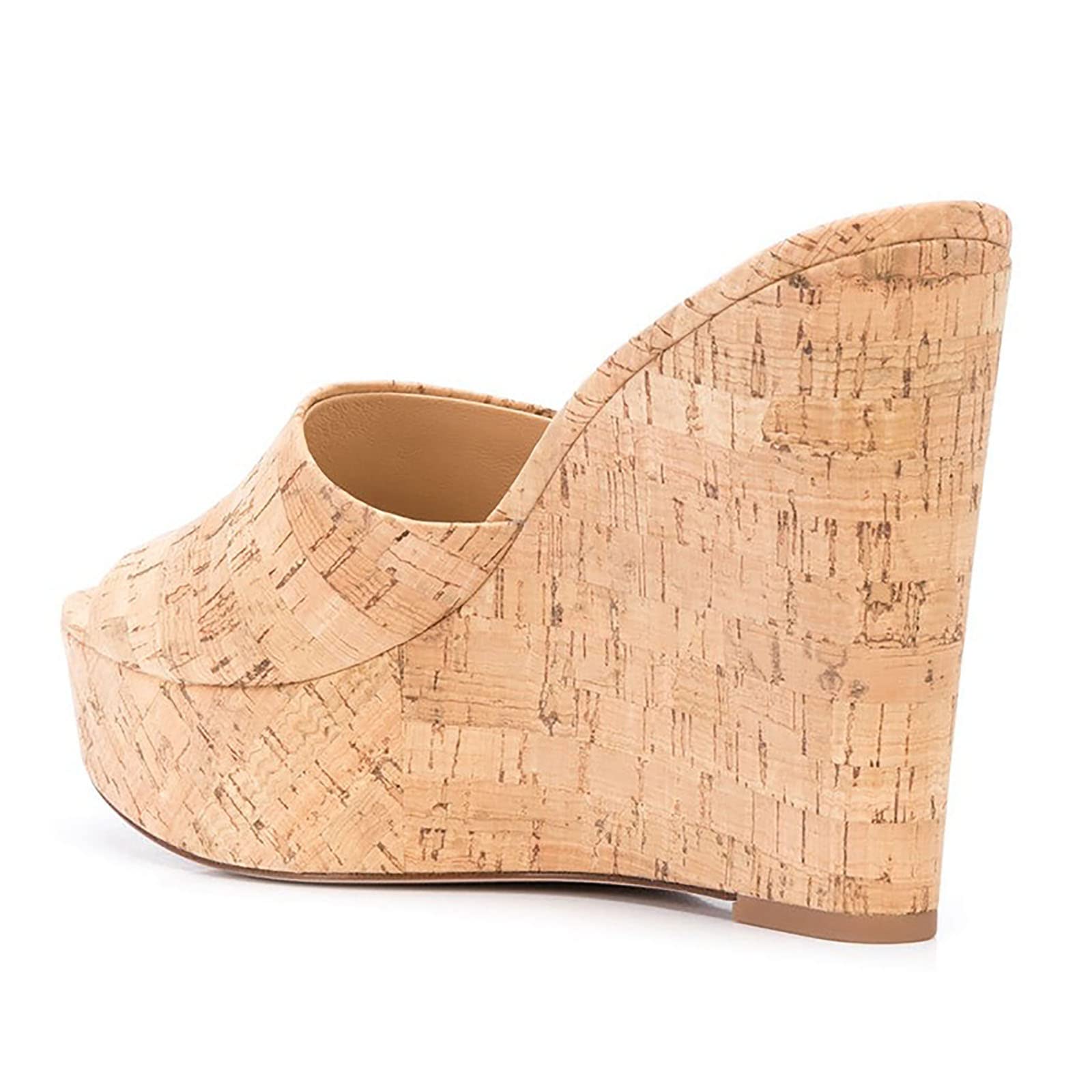 Damskie koturny Sandały Obcasy Wsuwane Platforma Espadryle Wysoki obcas Otwarte Palce Letnia Sukienka Pantofle Buty