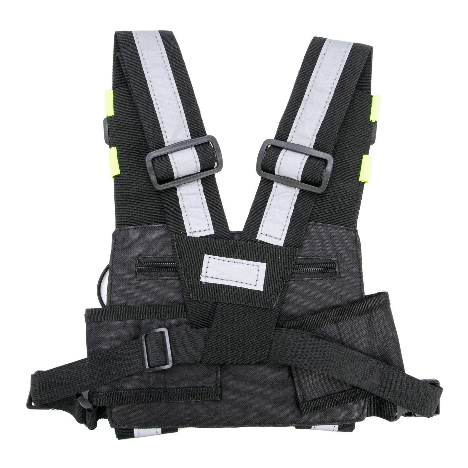 3 set di fondine da spalla, pettorali, pettorali, gilet, attrezzatura per walkie talkie custodia durevole