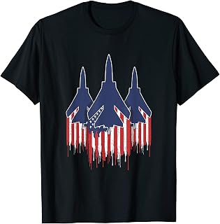 Military Jets Flyover T-Shirt Patriotic USA Flag Gift Shirt Women Kids Men T-Shirt