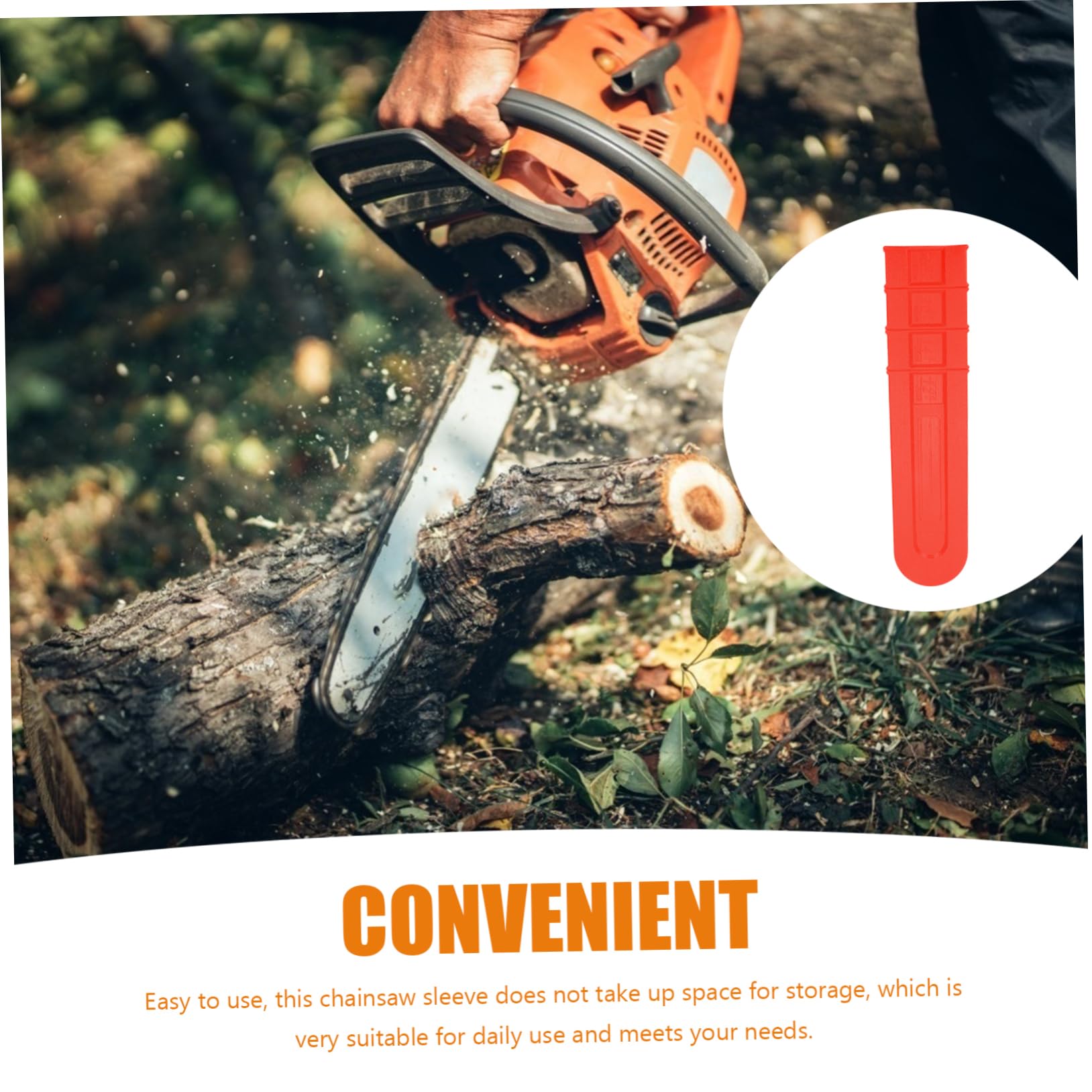 Estuche Protector para Barra de Motosierra Rojo, 8 Piezas de Plástico | Cubierta de Guía para Chainsaw, Accesorios de Barra, Ayuda a Ahorrar Espacio y Prolongar Uso