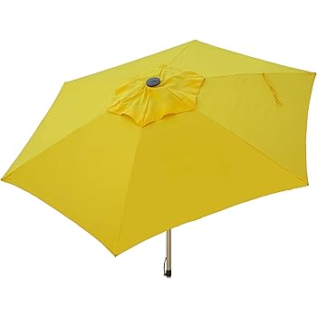 Amazon Com Heininger 1206 Sunflower Yellow 8 5 Ft Push Up Market Style Patio Umbrella Automotive