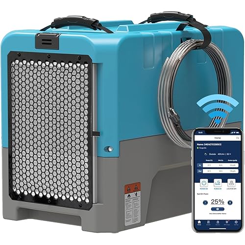 ALORAIR LGR Smart WiFi Commercial Dehumidifier up to 180 PPD (Saturation) with Pump, 5 Years Limited Warranty, Industrial Dehumidifiers, for Garage, Flood Restoration