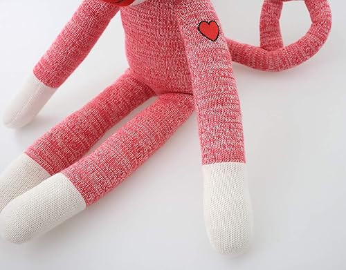 Miniatura 4 de Plushland Adorable mono calcetín, el original juguete de peluche tradicional hecho a mano, regalo para niños, bebés, adolescentes, niñas y niños,