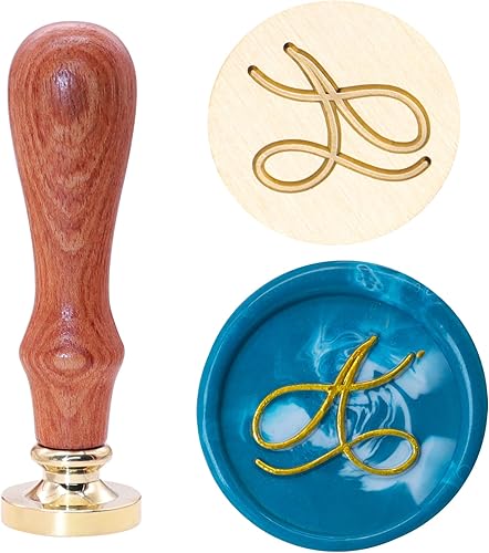 Miniatura 10 de SWANGSA Sello de cera del alfabeto E con inicial, elegante sello de sellado de letras para invitación de fiesta de boda, envoltura de regalo, sobre,