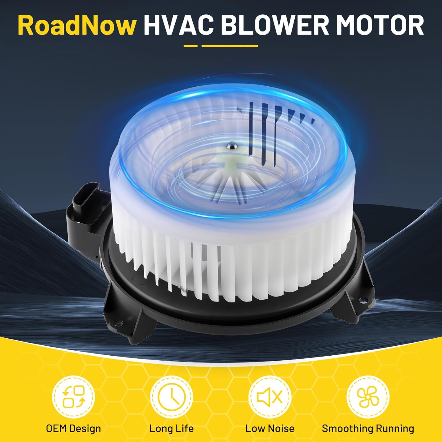 700308 HVAC Blower Motor Fit for Jeep Wrangler 2014-2017, for Jeep Wrangler JK 2018, for Ram 1500 2014-2018 3.0L 3.6L 5.7L A/C Heater Blower Motor Replacement 68232369AA 68214892AB PM4104