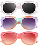 NSSIW Kids Polarized-Sunglasses Boys-Girls Sunglasses: Toddler Sun Glasses with UV Protection for Youth Child 3Pack Age 3-12