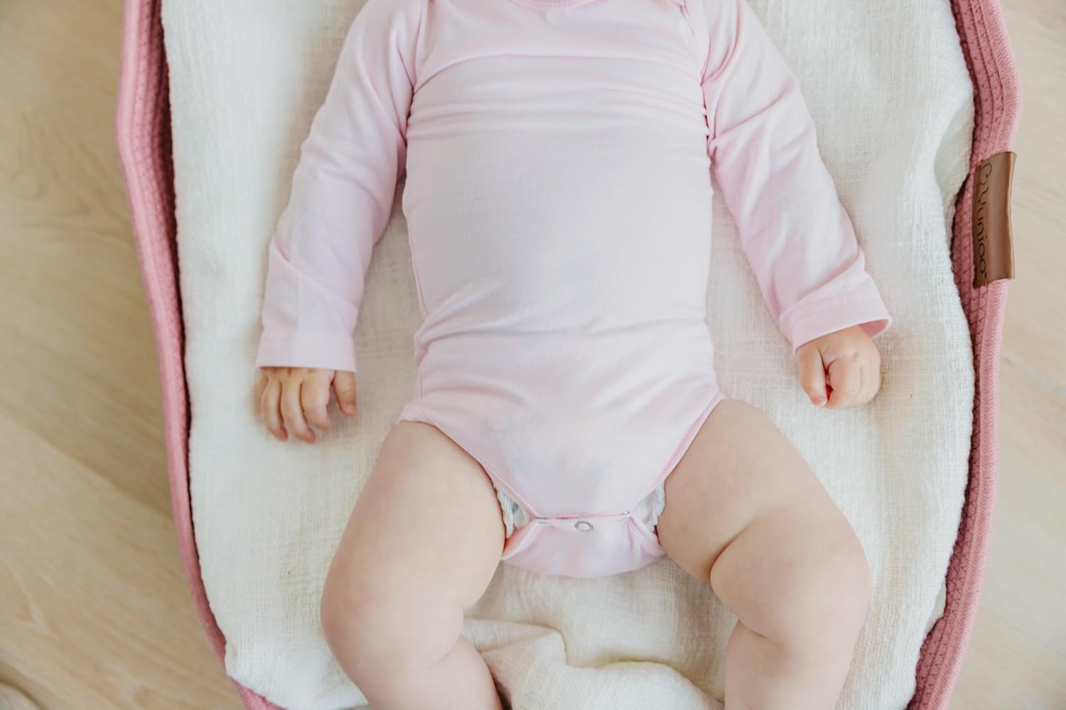 Copper Pearl Long Sleeve Bodysuit Baby: Ultra Soft Baby for Newborns, Boys, and Girls - Stylish, Comfortable, Overlap Shoulders, Premium Knit Fabric - 18-24 Months, Blossom