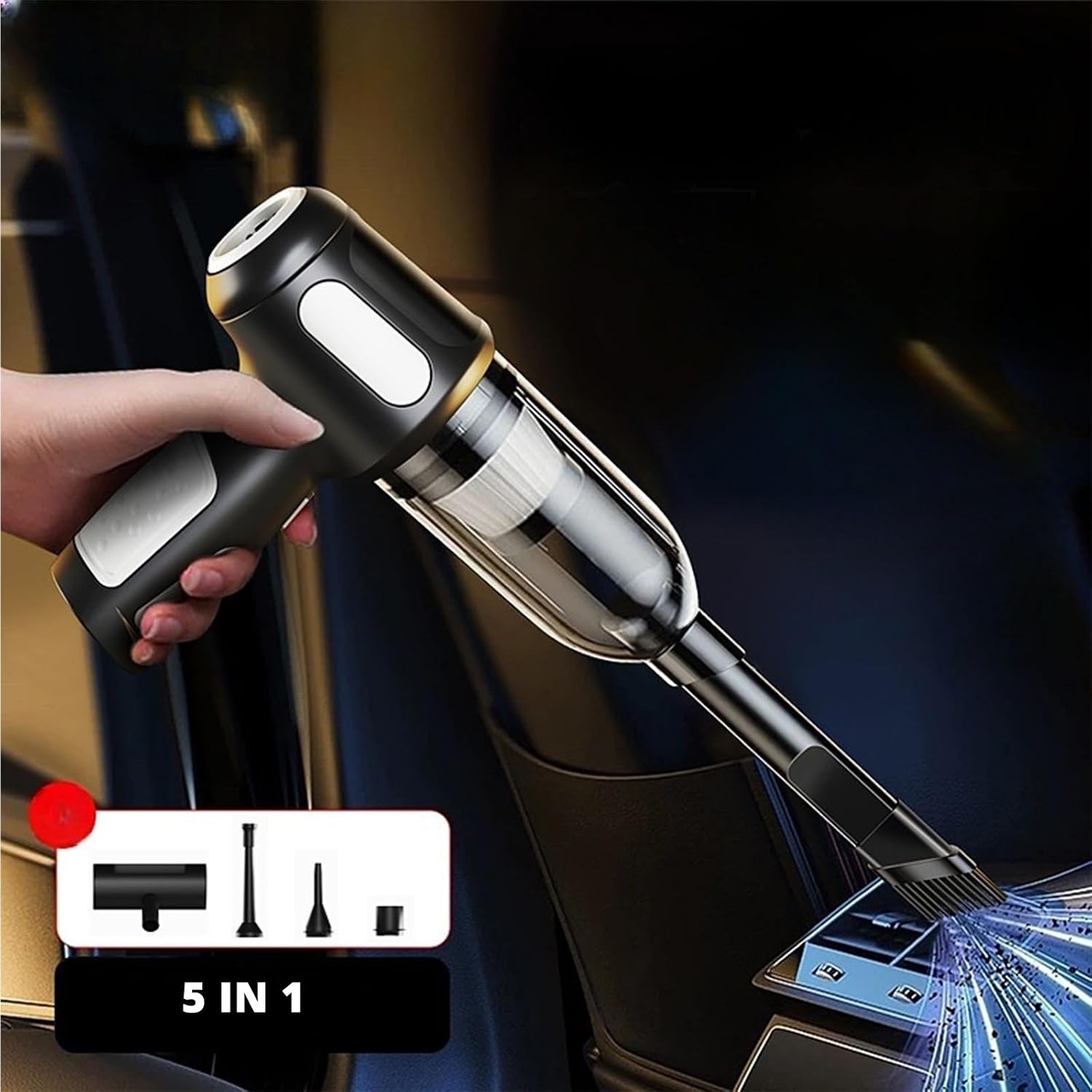 High Suction Power Low Noise Vacuum Wet Dry Double Use for Students Professional Car Interior and Home Car Interior
