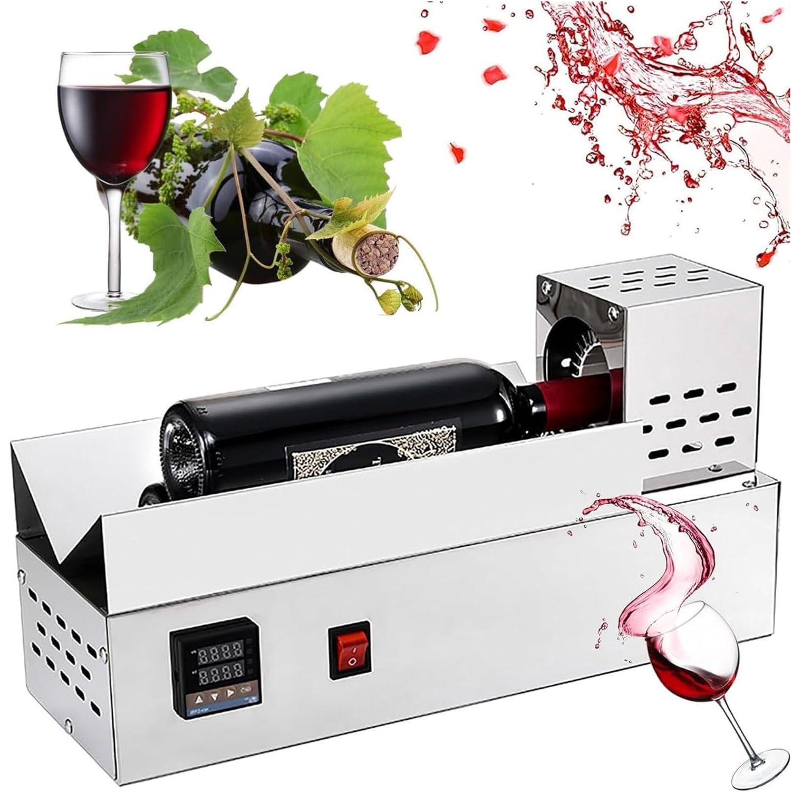 PioMue Electric Heat Shrink Machine, Heat Shrinker for Wine Bottles 220V