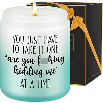 LEADO Candles, Boss Lady, Coworker Gifts for Women, Men - Cool Ideas, Funny Mothers Day Gifts for Coworkers, Best Friend, Mom, Employee - Sarcastic, Work, Birthday Ideas for Boss, Female, Male, Woman