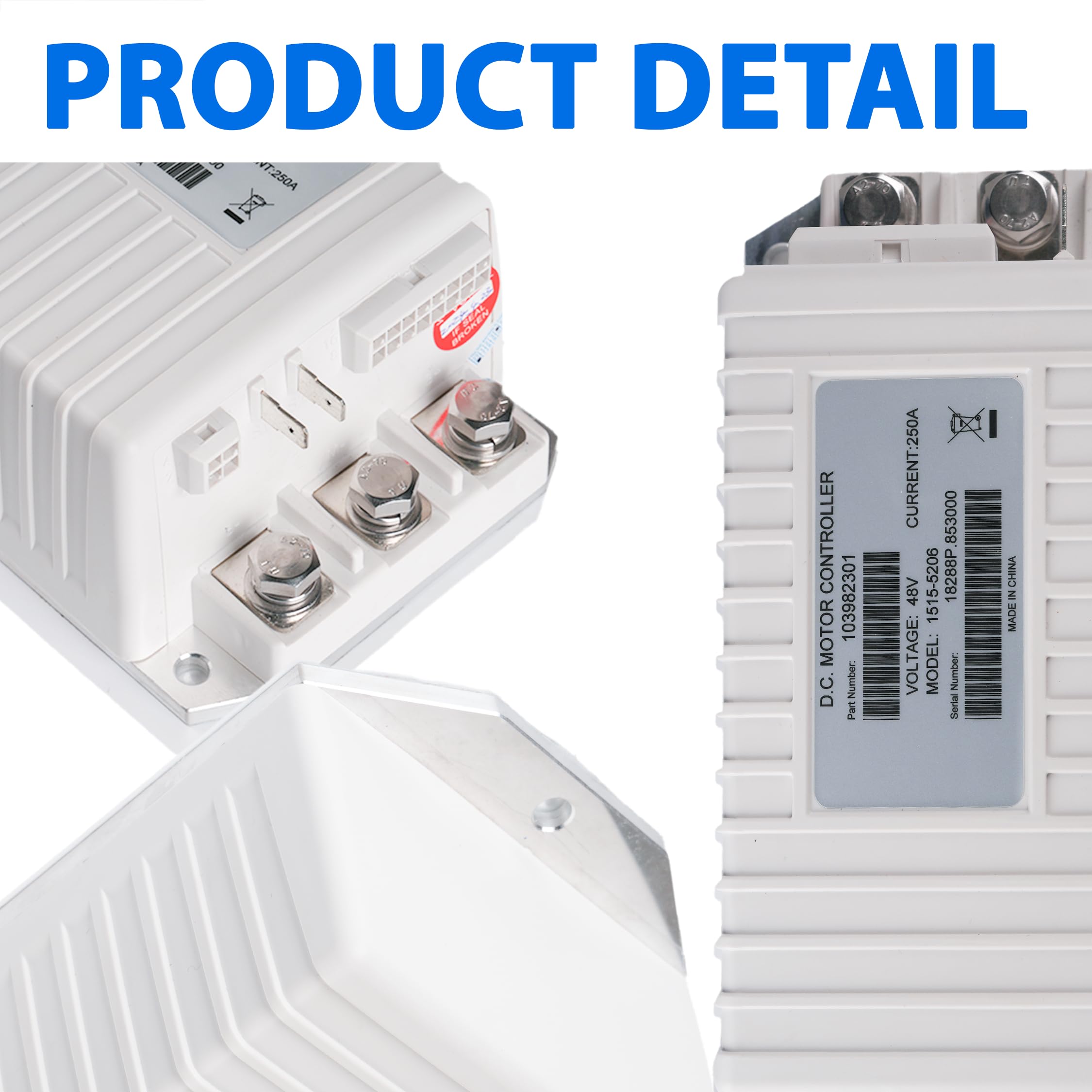 1515-5206 Club Car Precedent Motor Controller, weiß, 48 V, 250 A DC Curtis Controller #1515-5206, passend für Club Car Precedent & Tempo&Onward 2014–2019 Golfwagen