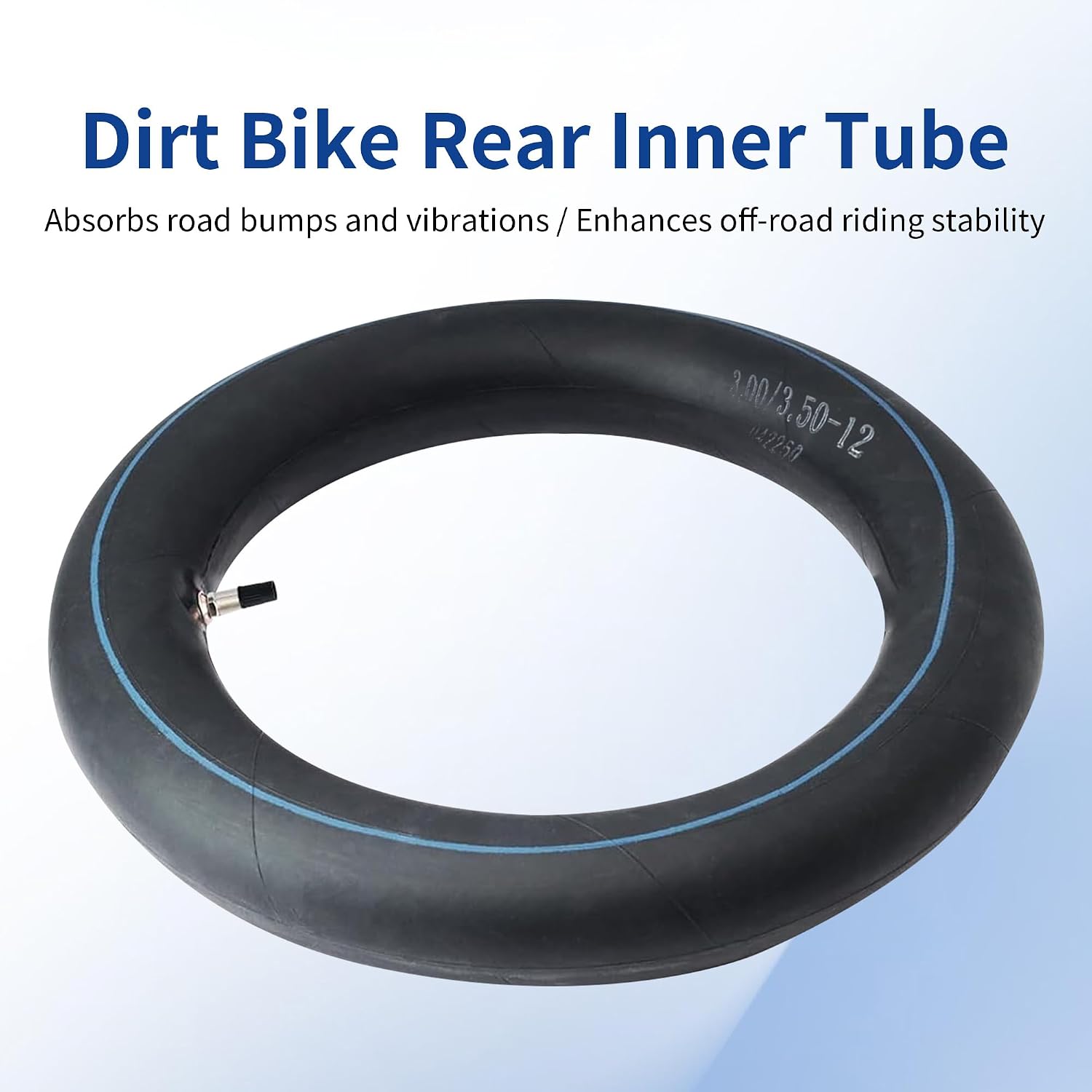 12"x3.0" Upgraded Thickened Rear Inner Tube Compatible with Tuttio Soleil01, Yozma IN10, Tutti Tutto Soleil 01 Electric Dirt Bike Motorcycle, Rubber Rear Tire Replacement with Standard Valve Stem