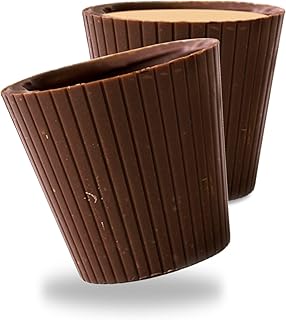 Lang's Chocolates – Milk Chocolate Shot Glasses – Kosher Chocolate – Gluten Free Dessert Cup – Great Candy Shot Glasses for Liquor, Wine, Liqueur, Spirits – Holds 1 Fl Oz – 16 Piece Box