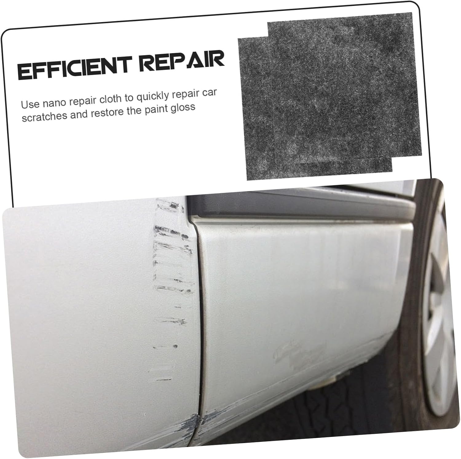 Cabilock Car Scratch Repair Cloths 6pcs Polyester for Polishing