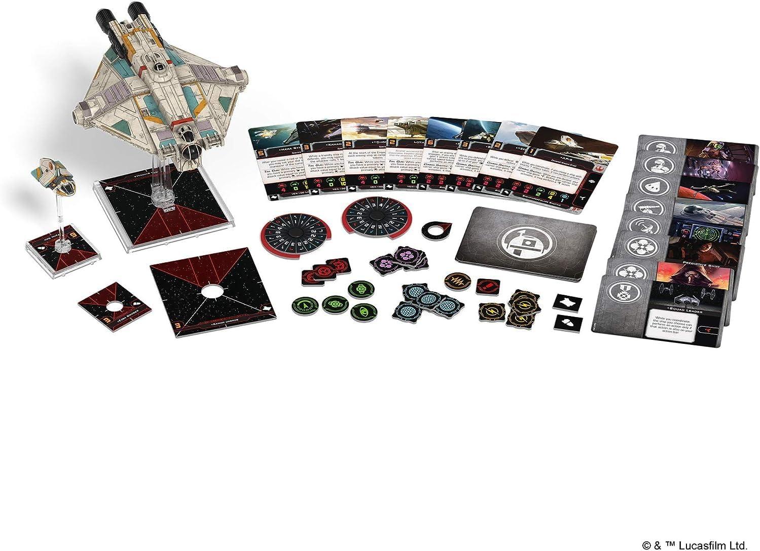 Star Wars X-Wing 2nd Edition Miniatures Game Ghost EXPANSION PACK - VCX-100 Light Freighter! Strategy Game for Kids & Adults, Ages 14+, 2 Players, 30-45 Minute Playtime, Made by Atomic Mass Games