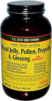 YS BEE FARMS Royal Jelly, Pollen & Propolis, 19.5 OZ