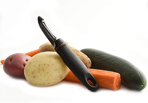 Miniatura 5 de Norpro 110 Grip-EZ Products descorazonador de manzanas, Pelador, talla única , Negro