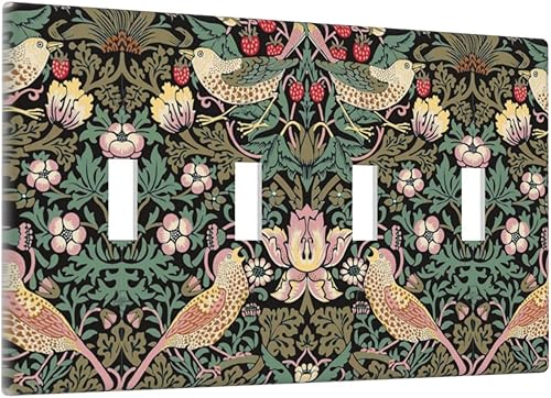 Miniatura 103 de Placa Decorativa de Pared Beige Boho de Mediados de Siglo Sol Abstracto 1-Gang Retro Años 70 Arte Geométrico Moderno con Arco Eléctrico Interruptor