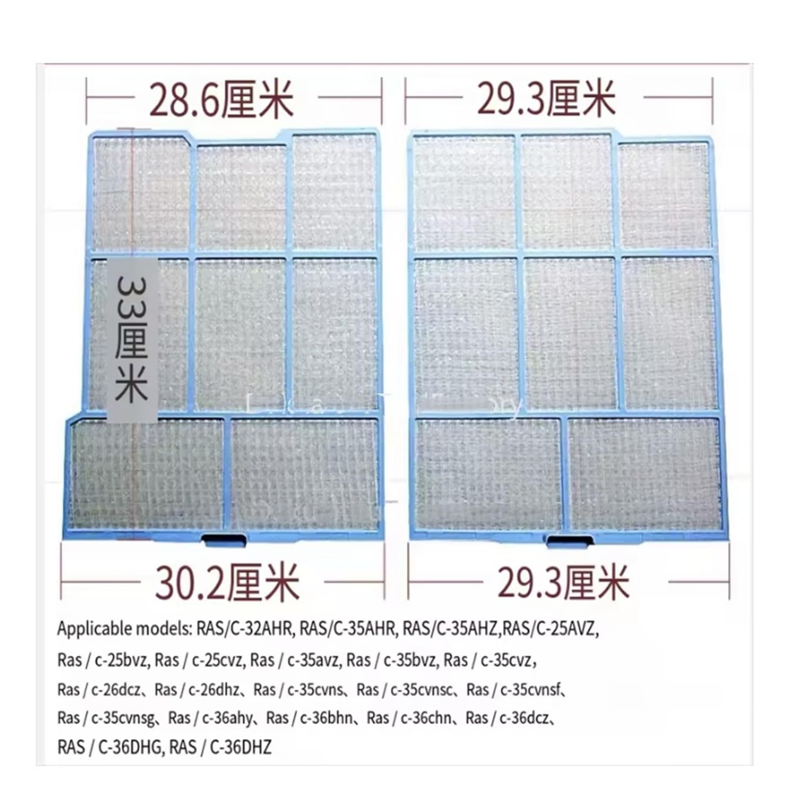 1 Set Di Filtri For L'aria Condizionata, Compatibile Con HITACHI, RAS-35AHR, 36AHY, 32AHR, 35AVZ, 26, 36DHZ(L)
