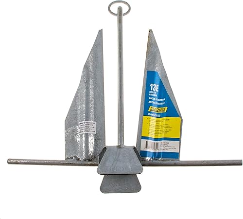 Miniatura 4 de Seachoice - Ancla de utilidad con vástago de anillo deslizante, acero galvanizado en caliente o recubierto de cloruro de polivinilo, varios tamaños