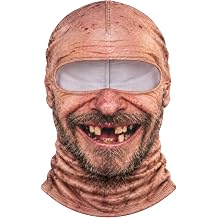 Funny Ski Mask Old Man Mask Funny Realistic Face Balaclava Full Face Winter