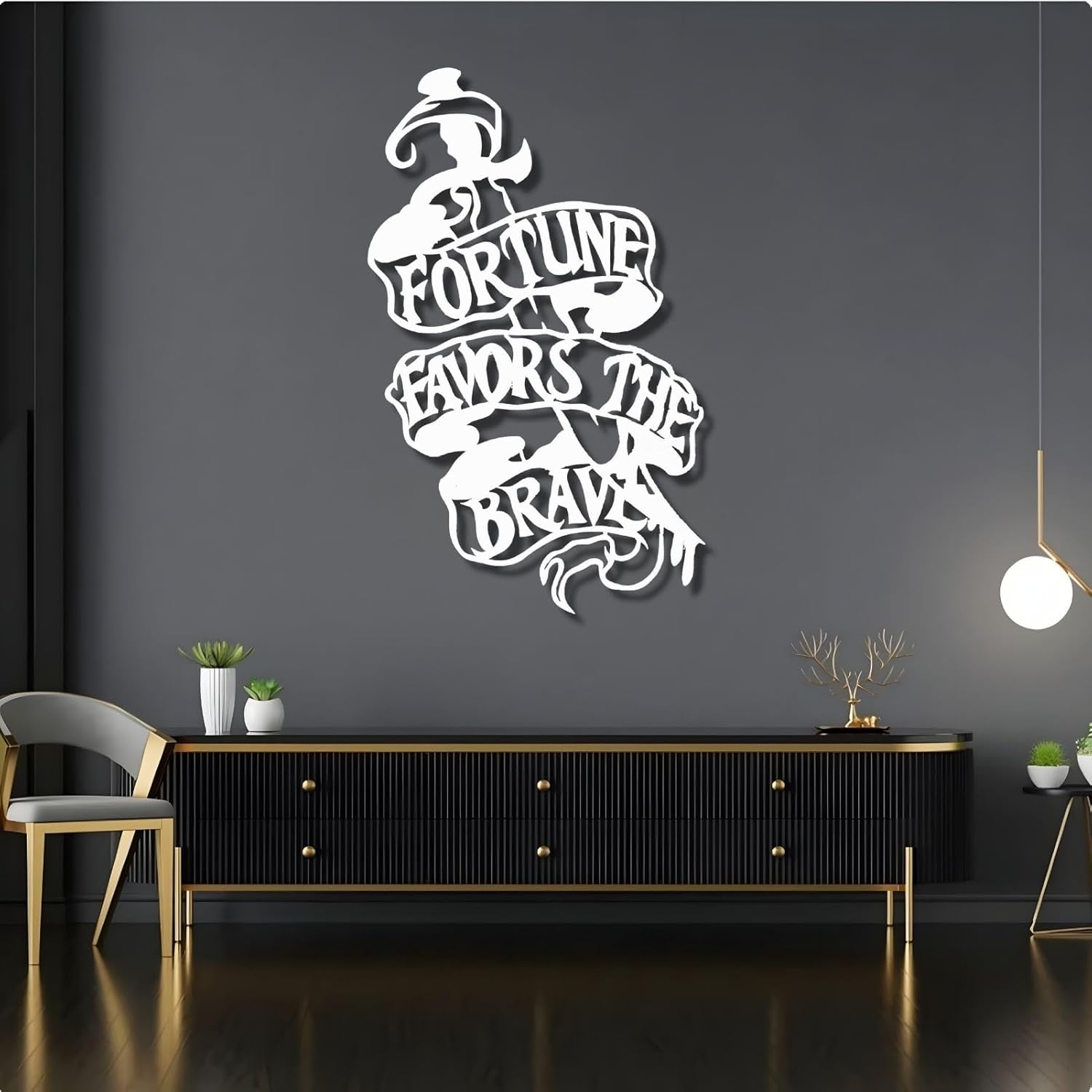 Motivational Wall Decor, Art Plaques, Brave, Inspirational, Large, Living Room