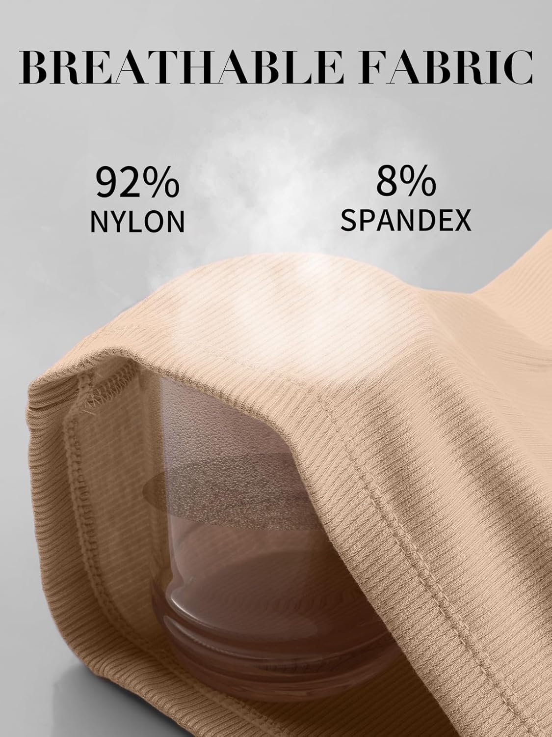 V FOR CITY Women's Built in Bra Tank Top Racerback Ribbed Casual Camisole Tops Summer Cami Shirts - Image 6