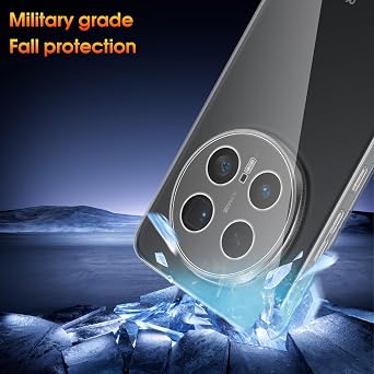Case for Honor Magic 8 Pro 5G Protection, Clear Phone Case for Honor Magic8 Pro, Bumper Slim Fit Shockproof Flexible TPU Case, Transparent