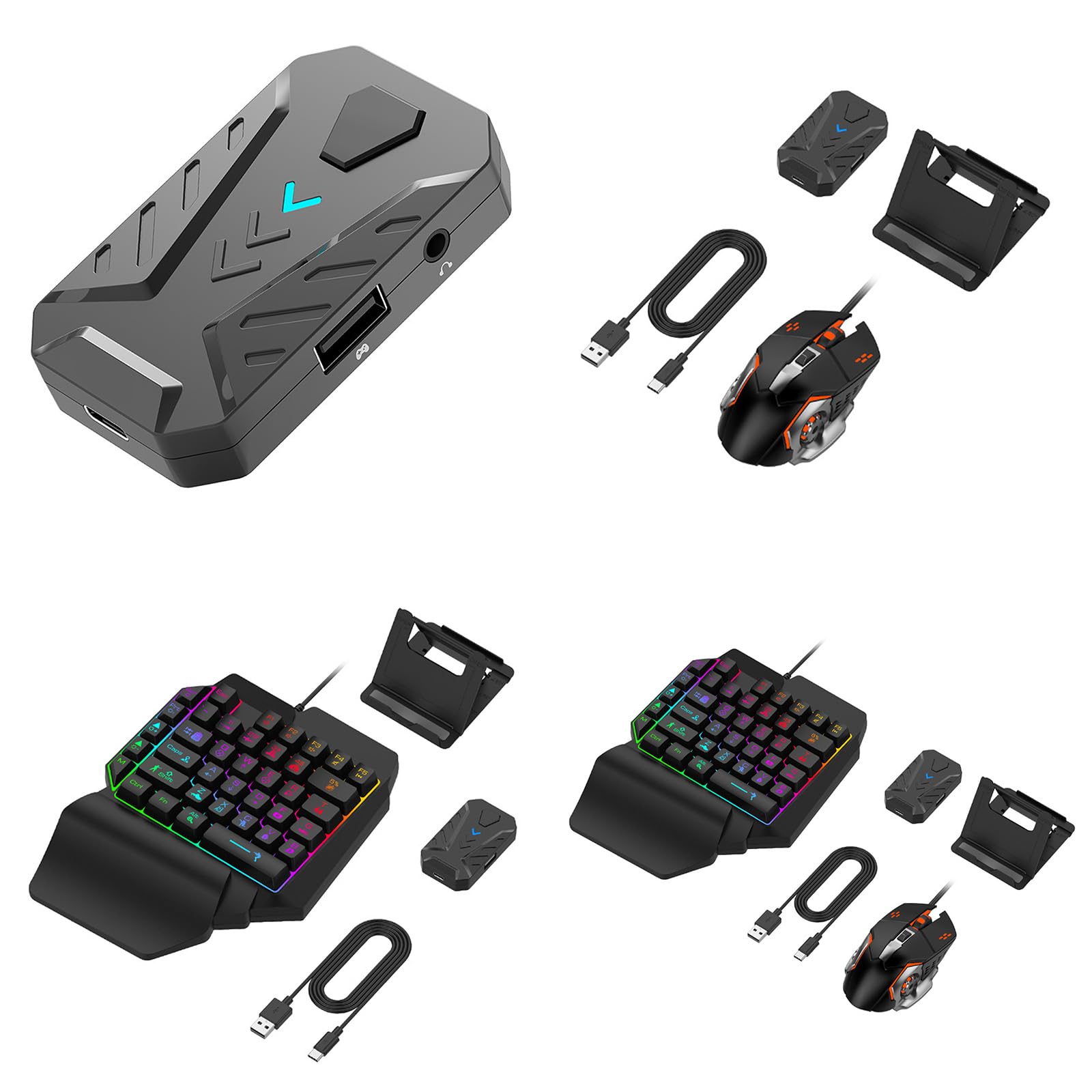 Adattatore per mouse Gamepad Controller mobile Tastiera da gioco Mouse Converter per adattatore di gioco mobile