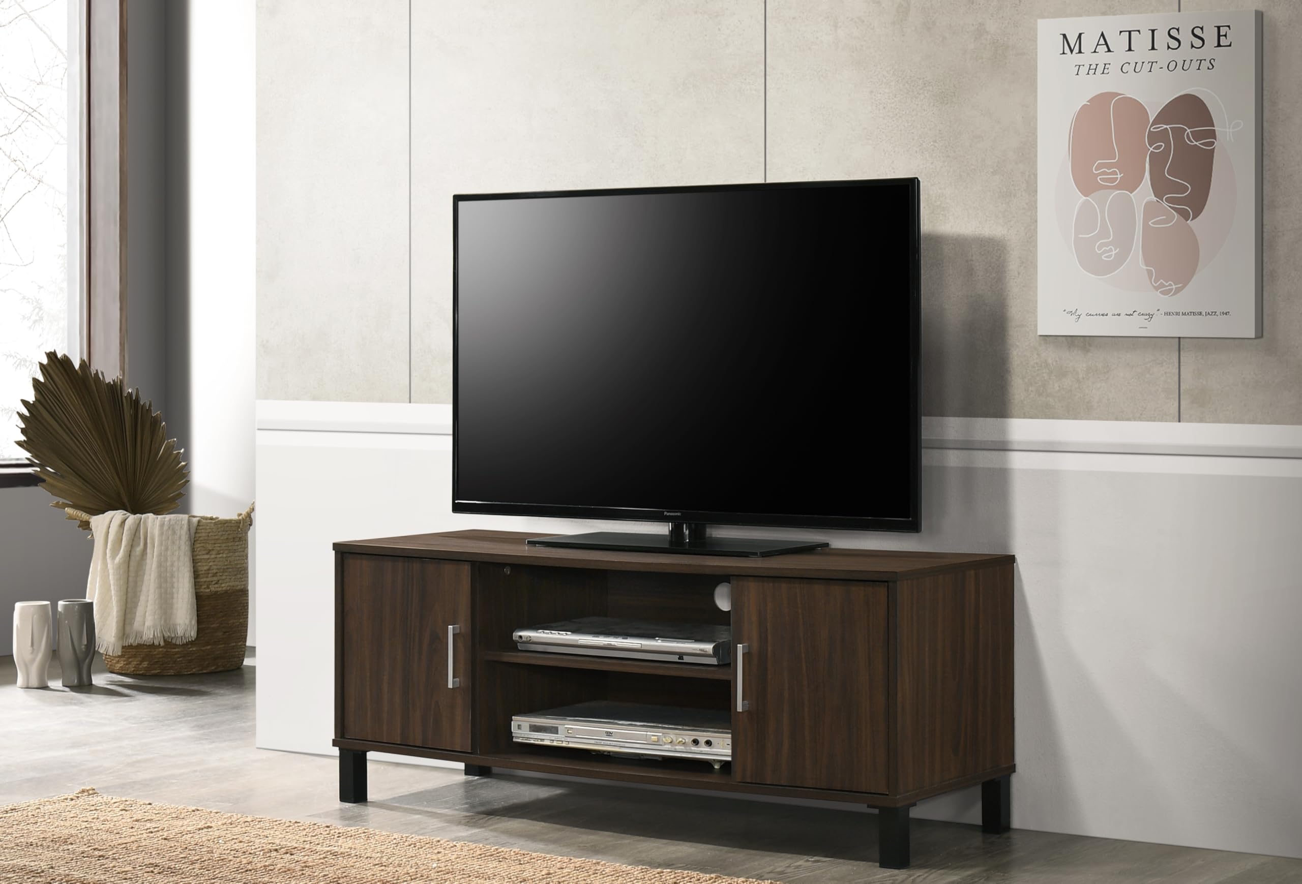 DeckUp Conrad Engineered Wood TV Unit (Walnut, Matte Finish)-image-9