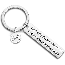 FEELMEM Bestie Keychain Youre My Favorite Bff Jewelry & Maid of Honor Gift