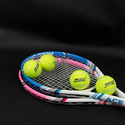 Miniatura 7 de WOED BATENS Paquete de 24 y 48 pelotas de tenis de primera calidad para entrenamiento, pelotas de tenis para perros, incluye bolsa de transporte